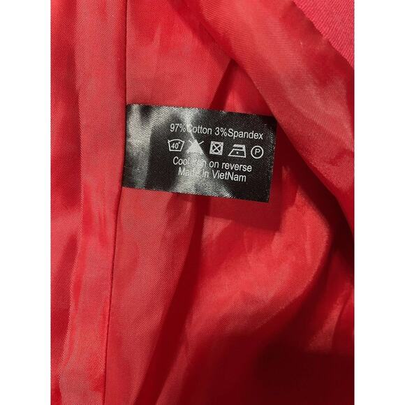 Gold Fashion Red Dress Coat Women's Size 8‎ - Picture 3 of 4